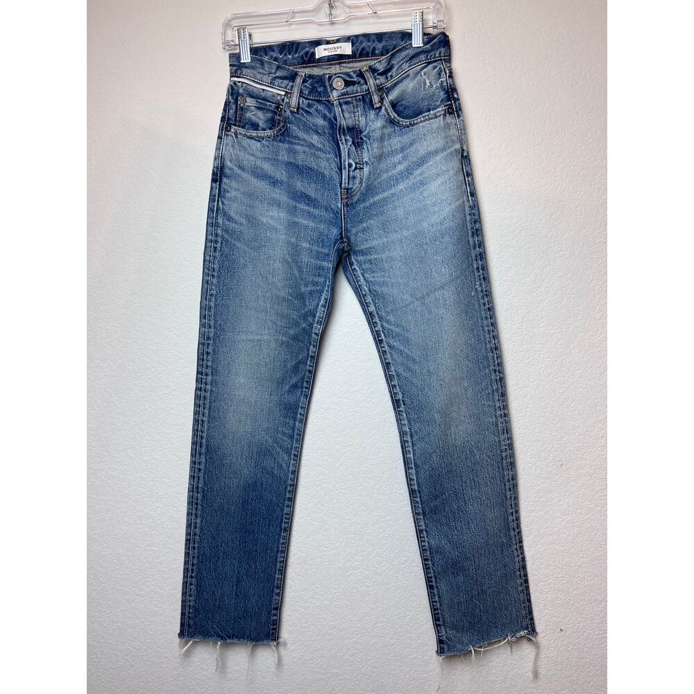 MOUSSY Vintage Distressed Straight Leg Jeans - Size 25
